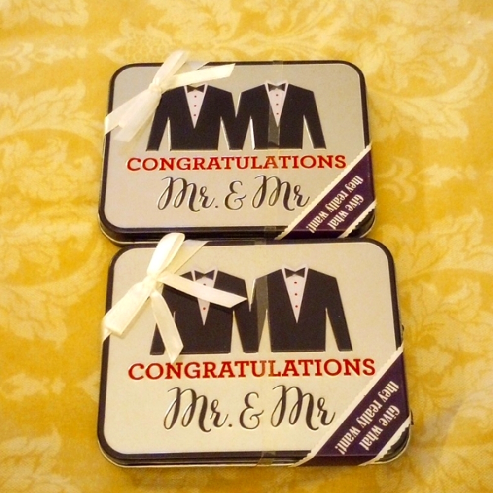Mr.&Mr.  Congratulations Gift card box.